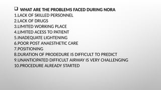 Lacking Procedure None operation room anaesthesia final pptx | PPTX
