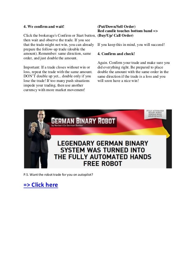 Automated binary trading robots