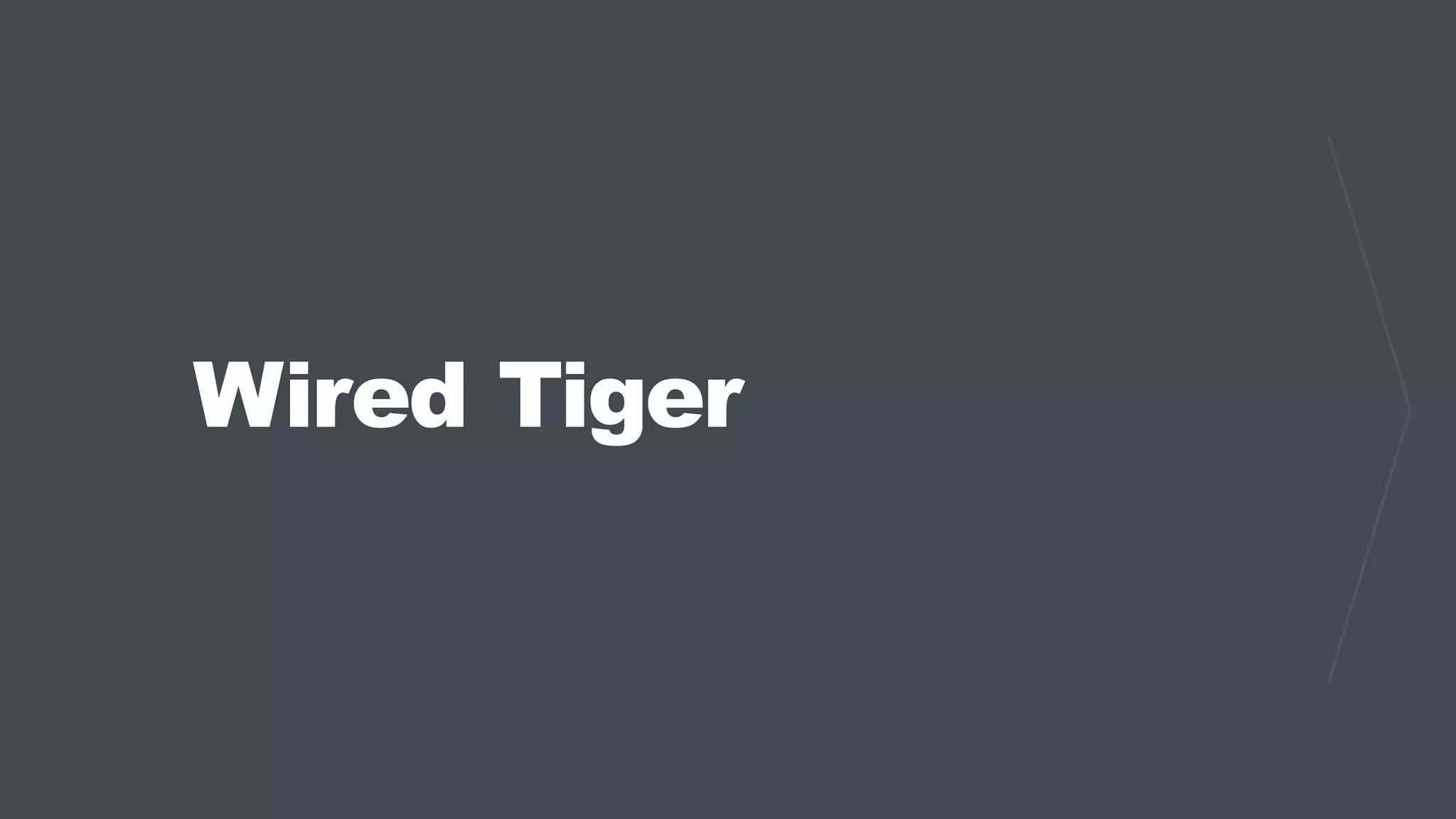 Wired Tiger
 