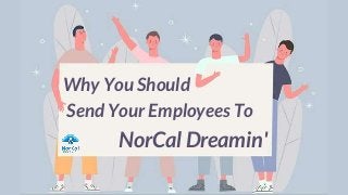 Why You Should
Send Your Employees To
NorCal Dreamin'
 