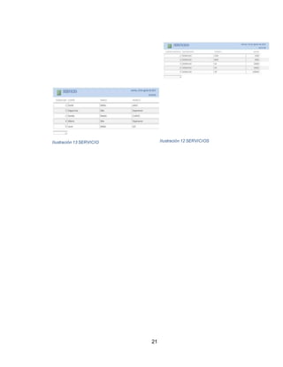 21
Ilustración 13 SERVICIO Ilustración 12 SERVICIOS
 
