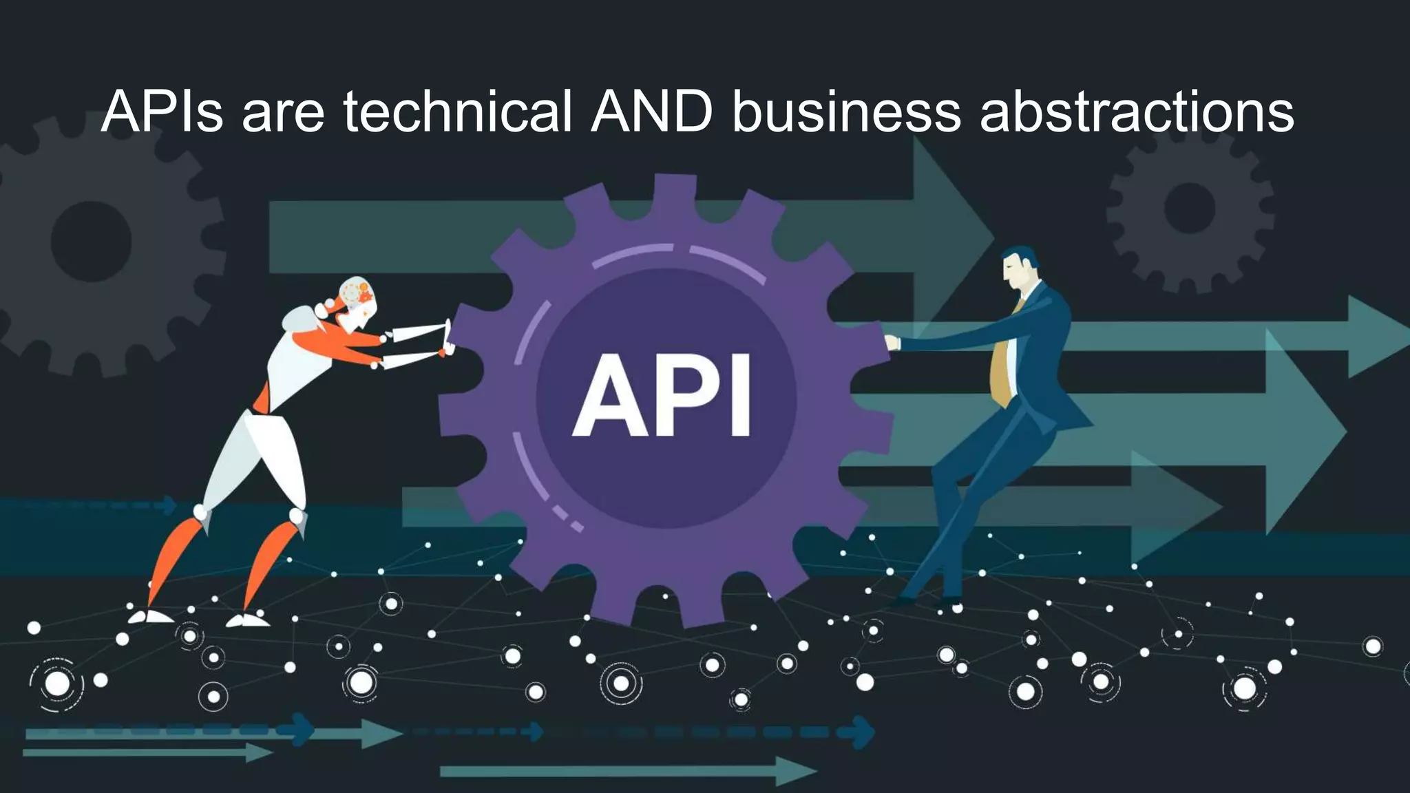 APIs are technical AND business abstractions
 