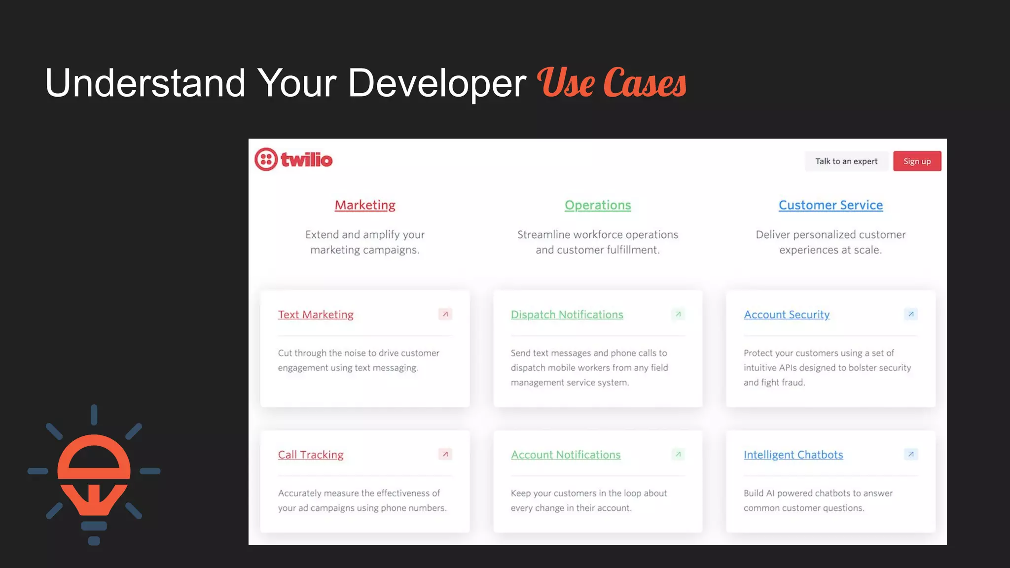 Understand Your Developer Use Cases