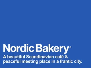 A beautiful Scandinavian café &
peaceful meeting place in a frantic city.
 