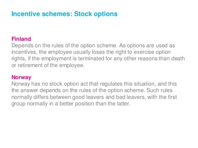 incentive stock options after termination