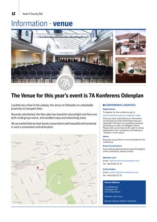 12 Nordic IT Security 2014 
Session highlights 
Track 4: Future Trends and Innovations 
n 14.35 Hacking of Things: a concrete look at IoT and 
how secure it is 
The Internet of Things is on everyone’s lips, these days. 
The potential from connecting all types of devices to the 
internet, and the ability to interact with them remotely and 
extract analytical data can bring great value to organiza-tions 
across different industries. However, as these devices 
go online, what is the real threat that companies and their 
customers are exposing themselves to? David Jacoby has 
conducted extensive research on the real threat of IoT in 
terms of security, taking a look specifically at the Home 
Entertainment sector, to which most can relate to. 
David Jacoby 
Senior Security Researcher 
Kaspersky Lab 
Track 5: Compliance, Risk & Governance 
+ 
n 16.30 Secure mechanisms for transparent financial reporting 
AIG, Fannie Mae, Freddie Mac and mortgage-backed securities, each tell their own story. Where were the real values, who 
was responsible for presented figures, what did the resulting reports tell the world? Lack of transparency and traceability 
in financial reporting left in its wake a devastating impact that rocked the global economy. We are now faced with a huge 
challenge to avoid a reoccurrence; by the implementation of solutions universally and globally, for absolute transparency 
and traceability in the reporting/presentation of financial information. In a digital world this needs to be done using secured 
and efficient mechanisms; as the enabler for traceability, and protector of information integrity. All of this needs to be done 
in a simplified way for financial reporting to public authorities in the SME-sector. How do we solve this? Well surprise, the 
knowledge and instruments are at our fingertips! All that is missing are some change triggers; individuals with a burning 
ambition to make these changes a reality….. Is this you? 
Lars Berglöf, Senior advisor Financial Information 
Infrastructures, TS Solutions AB 
About Lars: 
Keep IT simple is his mission for the SME-sector. He strives for transparent and traceable financial reporting using a global 
universal standard; as an enabler of trust in a digital world. Lars is a seasoned entrepreneur in both national and interna-tional 
financial markets. The cornerstone of his success was placed almost 40 years ago when he built the business of 
distributed financial reporting services to 15,000+ SMEs served by 250 local service agencies in Sweden. 
www.nordicitsecurity.com 
Learning points 
• What is IoT? 
• What are real security threats in the home entertainment 
sector? 
• How is IoT affecting our daily lives, and how could that 
affect us if our devices our hacked? 
About David: 
David is a security evangelist who is currently working as Senior Security Researcher for Kaspersky Lab. He is responsible 
for not only research but also technical PR activities in the Nordic and Benelux region where his tasks often include vulnerability 
research and management, penetration tests, security research and public speaking engagements. His day to day job is 
about improving awareness of the current and future threats and vulnerabilities to which Internet users are exposed and 
fight cybercrime. David has about 15 years of experience working in the IT security field. This have given him the opportunity 
to work in many interesting fields such as: Vulnerability and Threat Management, Customer Experience, Penetration Testing, 
Development and Fighting Cybercrime. 
 