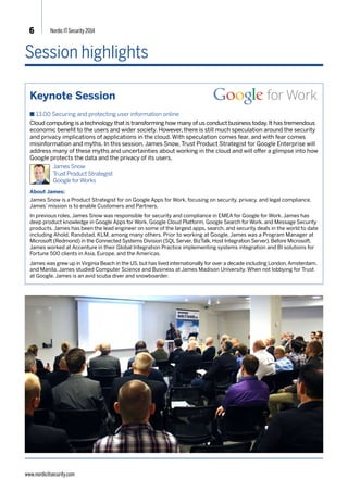 6 Nordic IT Security 2014 
Advisory Board 
Troels Oerting, Head of European Cybercrime Centre, Europol 
Assistant Director Troels Oerting is Head of the European Cybercrime Centre (EC3), which under his leadership was 
established by the EU Commission, 28 Member States and the European Parliament the 1st January 2013 by which date 
it launched activities. EC3, as part of EUROPOL, has the task to assist EU member states law enforcement authorities 
in – primarily: developing criminal intelligence, capacity building, awareness, protection of EU critical infrastructure, forensic 
support, coordination, investigation, R&D, creating strategic and operational direction and initiate all relevant measures that 
will help securing a free, transparent but also safe Internet now, and in the future. EC3 has a vast Outreach programme and 
have established MoU with a high number of private and public partners in- and outside Europe and provide a secure environment 
for high profile investigations carried out by Law Enforcement Agencies with the support of EC3. Assistant Director Oerting 
is also, ad interim, Head of Europol’s Counter Terrorist and Financial Intelligence Centre. Before joining Europol in 2009 Mr. 
Oerting was a senior officer in the Danish National Police with more than 30 years’ experience during which he have held 
positions as Director of the National Criminal Intelligence Service (NCIS), Director of the National Crime Squad, Director of 
the Danish equivalent to the Serious Organized Crime Agency (SOCA) and Director of Operations in the Danish Security Intelligence 
Service. He has also been Head of NCB Copenhagen, Head of Europol National Unit and DK delegate in the Baltic Sea Task 
Force, Europol’s Management Board and numerous other International Law Enforcement cooperation entities. 
Anne-Marie Eklund Löwinder, Head of Security, .SE 
Anne-Marie Eklund Löwinder is Head of Security at .SE. She has been ranked as one of Sweden’s foremost experts on IT 
security by the magazine Computer Sweden. She is a member of the board of CENTR (an association of internet Country 
Code Top Level Domain Registries), of IRI (The Swedish Law and Informatics Research Institute), the foundation for Development 
of Telematiques (TU-stiftelsen) and SNUS (the Swedish Network Users’ Society). She is furthermore a member of the 
information security council of the Swedish Civil Contingencies Agency (MSB) and is one of the handful of individuals assigned 
as Trusted Community Representative and participates in the DNSSEC key generation for the internet root zone as Crypto 
Officer, appointed by ICANN (the internet Corporation for Assigned Names and Numbers). Since january 2013 she is 
also a member of the swedish Digitalization Commissions expert group. Ms. Eklund Löwinder was also a member of the 
very first groups that helped the Swedish Standards Institute (SIS) and Swedac to develop what now is known as the ISO 
27000-standard for information security management. She regularly comments on government proposals regarding internet 
and security related issues. Among her previous employers are the Swedish Agency for Public Management and the ICT 
Commission. Ms. Eklund Löwinder holds a degree in systems science from Stockholm University. 
Paolo Balboni, Founding Partner of ICT Legal Consulting & Scientific Director of the European Privacy Association 
Paolo Balboni (Ph.D.) is a top tier European ICT, Privacy & Data Protection lawyer and serves as Data Protection Officer 
(DPO) for multinational companies. Lead Auditor BS ISO/IEC 27001:2013 (IRCA Certified). Dr. Balboni (qualified lawyer admitted 
to the Milan Bar) is a Founding Partner of ICT Legal Consulting (ICTLC), a law firm with offices in Milan, Bologna, Rome, an 
International Desk in Amsterdam, and multiple Partner Law Firms around the world. Together with his team, he provides 
legal counsel across Europe to multinational companies specializing in the fields of Personal Data Protection, Data Security, 
Information and Communication Technology (ICT), and Intellectual Property Law. Dr. Balboni has considerable experience in 
Information Technologies including Cloud Computing, Big Data, Analytics, and the Internet of Things, Media and Entertainment, 
Healthcare, Fashion, Insurance, Banking, Anti-Money Laundering (AML) and Counter-Terrorist Financing (CFT); and he also 
advises personalities on privacy and copyright matters. Dr. Balboni is the Scientific Director of the European Privacy Association 
based in Brussels, the Cloud Computing Sector Director and Responsible for Foreign Affairs at the Italian Institute for Privacy 
based in Rome. 
Mika Kataikko, Director, Cyber Security 
Mika Kataikko is director for Cyber Security both in the Jyväskylä Regional Development Company Jykes Ltd. and in the national 
Cyber Security business development program driven by the Finnish Funding Agency for Innovation (Tekes). Mika has a long and 
diverse background in the Telecom, ICT and Security businesses, in the positions from supervisory role to product and product 
area life cycle management, including also quality and security related management and development responsibilities. His versatile 
job history gives him a wide experience and viewpoint in the different areas of businesses and business making, especially in the 
areas of ICT and Cyber Security. 
Ulf Bergund, M.Sc, CISM, President, Cloud Security Alliance Sweden 
Ulf Berglund is the president of the Swedish chapter of CSA, Cloud Security Alliance, a worldwide organization. He is also 
co-author of the book Guide to the Cloud. Ulf has a long experience from leading positions in the field of information security. 
He has a background as an officer, his last active years he was principal officer, IT security and information security expert 
at the Military Intelligence and Security Service (MUST). He has held positions as CTO, senior consultant and senior consultant 
for companies such Pointsec, Ernst & Young and Technology Nexus. Ulf’s consultant and the experience derived from 
companies like Scania, Swedish Match, the Stockholm Stock Exchange (OMX), the Swedish Central Bank, Apoteket AB 
(pharmacy) and Hennes&Mauritz AB. He has his own company, U&I Security Group AB. 
Per Thorsheim, Security Adviser, God Praksis AS 
Per Thorsheim works as an independent security adviser, based in Bergen, Norway. He is the founder and main organizer 
of PasswordsCon.org, the worlds first and only conference about passwords. First started in 2010, the conference currently 
runs annually in Las Vegas and in Norway. Gathering security professionals & academic researchers from all around the 
world, the conference has provided valuable input to improve security worldwide, and made international headlines. He has 
a personal project on convincing the world to implement RFC3207 STARTTLS support for opportunistic email encryption. 
During the past 9 months this project have shown some amazing results on a global scale. Per Thorsheim was a finalist for 
the annual Rosing IT security award in 2012, and was awarded the Commanding General of the Norwegian Armed Forces 
Cyber Defence Coin in spring 2014 for his contributions to information security. He also claims to know your next password. 
He currently holds the CISA and CISM certifications from ISACA, and CISSP-ISSAP from (ISC)2. 
www.nordicitsecurity.com 
 