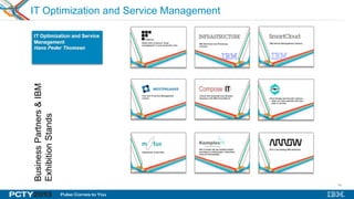 60
IT Optimization and Service Management
BusinessPartners&IBM
ExhibitionStands
 