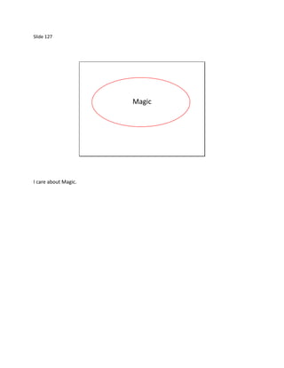 Slide 127




                      Magic




I care about Magic.
 