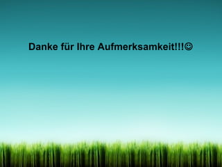 Danke für Ihre Aufmerksamkeit!!!

 