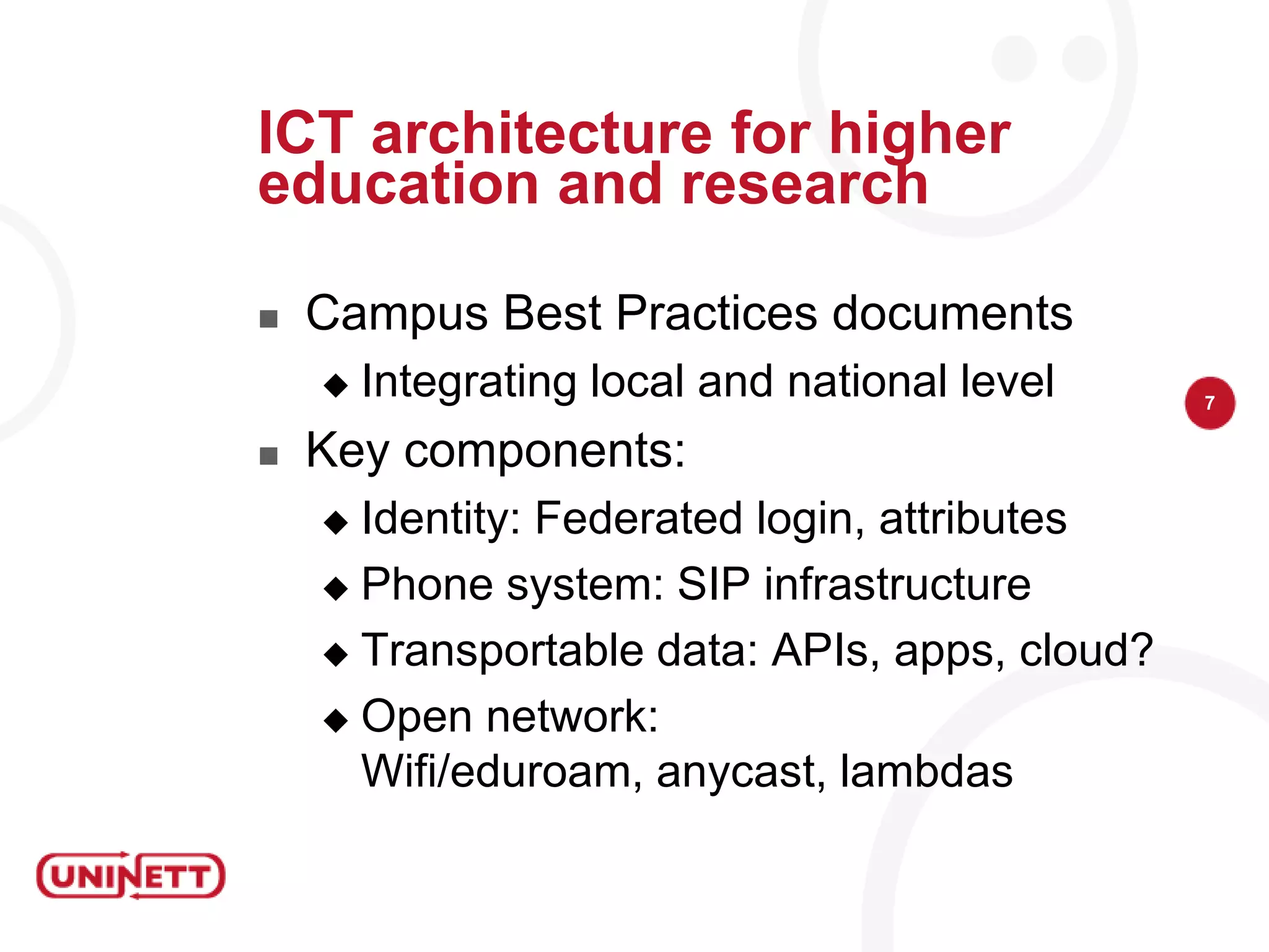 What about mobile devices? eduroam and then…