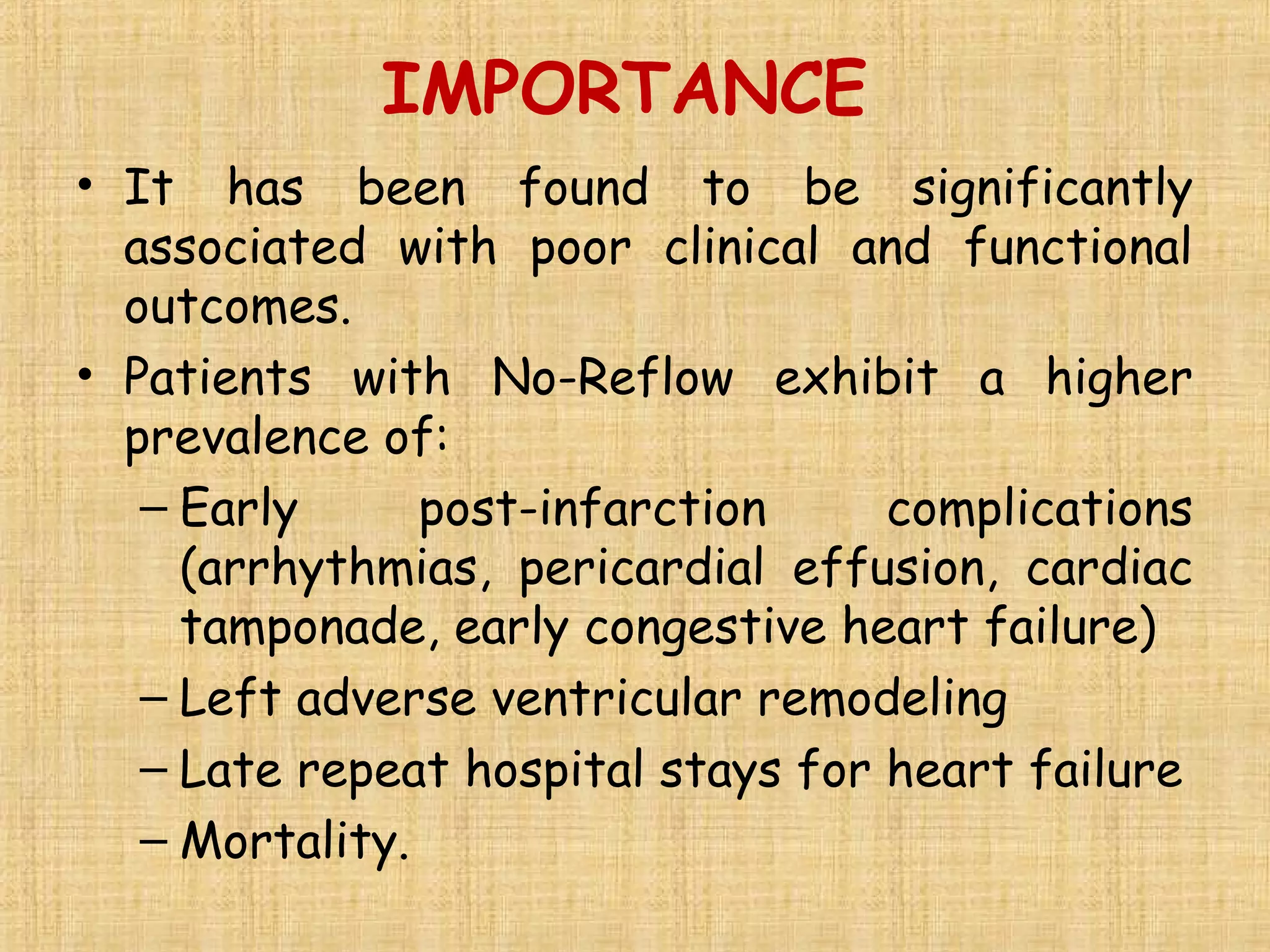 No reflow and slow flow phenomenon during pci | PPT