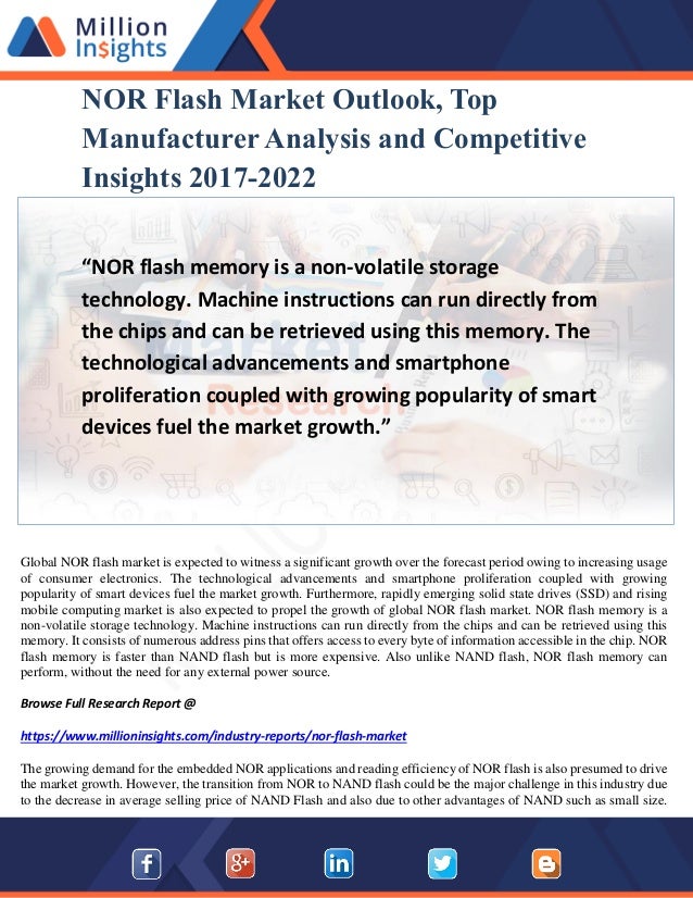 Nor Flash Market Share Drivers And Business Strategy To Mitigate The Nor Flash Market Share Drivers And Business Strategy To Mitigate The