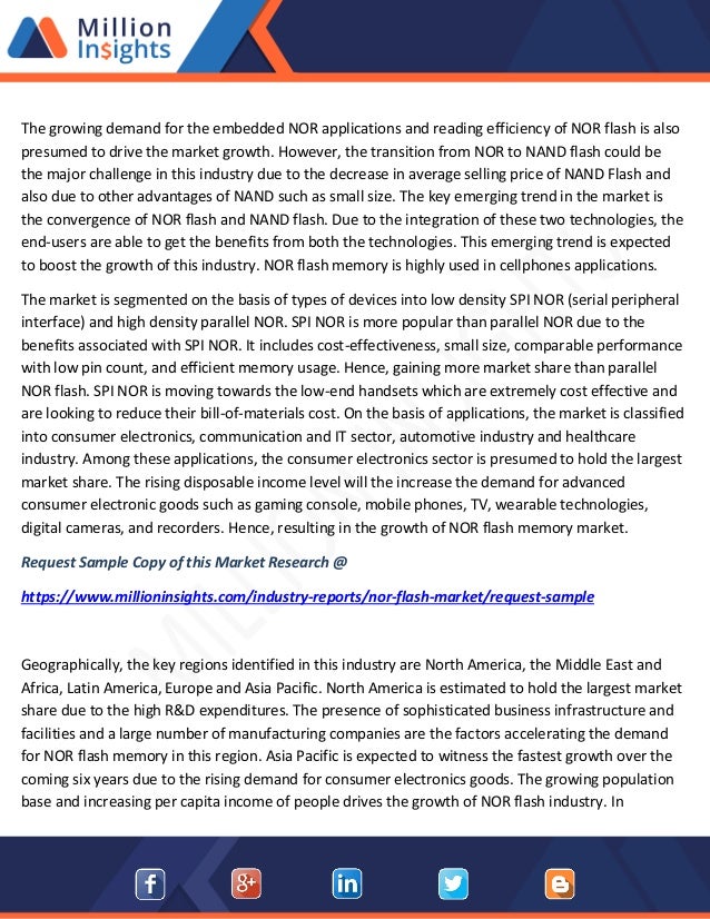 Nor Flash Market Share Growth Trends 18 Global Industry Forecast