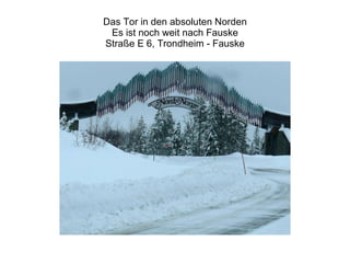 Das Tor in den absoluten Norden Es ist noch weit nach Fauske Straße E 6, Trondheim - Fauske 