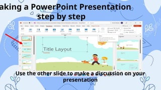 aking a PowerPoint Presentation
step by step
Use the other slide to make a discussion on your
presentation
 