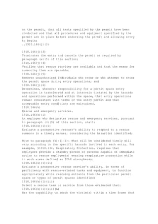 vicinity for the purposes of rendering emergency assistance is not to be precluded from
occasionally entering a manhole to provide assistance other than in an emergency. The
requirement of this paragraph (o)(3) does not preclude a qualified employee, working alone,
from entering for brief periods of time, a manhole where energized cables or equipment are
in service, for the purpose of inspection, housekeeping, taking readings, or similar work if
such work can be performed safely.
1910.268(o)(4)
Ladders . Ladders shall be used to enter and exit manholes exceeding 4 feet in depth.
1910.268(o)(5)
Flames . When open flames are used in manholes, the following precautions shall be taken to
protect against the accumulation of combustible gas:
1910.268(o)(5)(i)
A test for combustible gas shall be made immediately before using the open flame device,
and at least once per hour while using the device; and
1910.268(o)(5)(ii)
a fuel tank (eg, acetylene) may not be in the manhole unless in actual use.
..1910.268(p)
1910.268(p)
Microwave transmission --
1910.268(p)(1)
Eye protection . Employers shall insure that employees do not look into an open waveguide
which is connected to an energized source of microwave radiation.
1910.268(p)(2)
Hazardous area . Accessible areas associated with microwave communication systems
where the electromagnetic radiation level exceeds the radiation protection guide given in §
1910.97 shall be posted as described in that section. The lower half of the warning symbol
shall include the following:
Radiation in this area may exceed hazard limitations and special precautions are required.
Obtain specific instruction before entering.
1910.268(p)(3)
Protective measures . When an employee works in an area where the electromagnetic
radiation exceeds the radiation protection guide, the employer shall institute measures that
insure that the employee's exposure is not greater than that permitted by the radiation guide.
Such measures shall include, but not be limited to those of an administrative or engineering
nature or those involving personal protective equipment.
1910.268(q)
Tree trimming -- electrical hazards --
..1910.268(q)(1)
1910.268(q)(1)
General .
1910.268(q)(1)(i)
Employees engaged in pruning, trimming, removing, or clearing trees from lines shall be
required to consider all overhead and underground electrical power conductors to be
energized with potentially fatal voltages, never to be touched (contacted) either directly or
indirectly.
1910.268(q)(1)(ii)
 