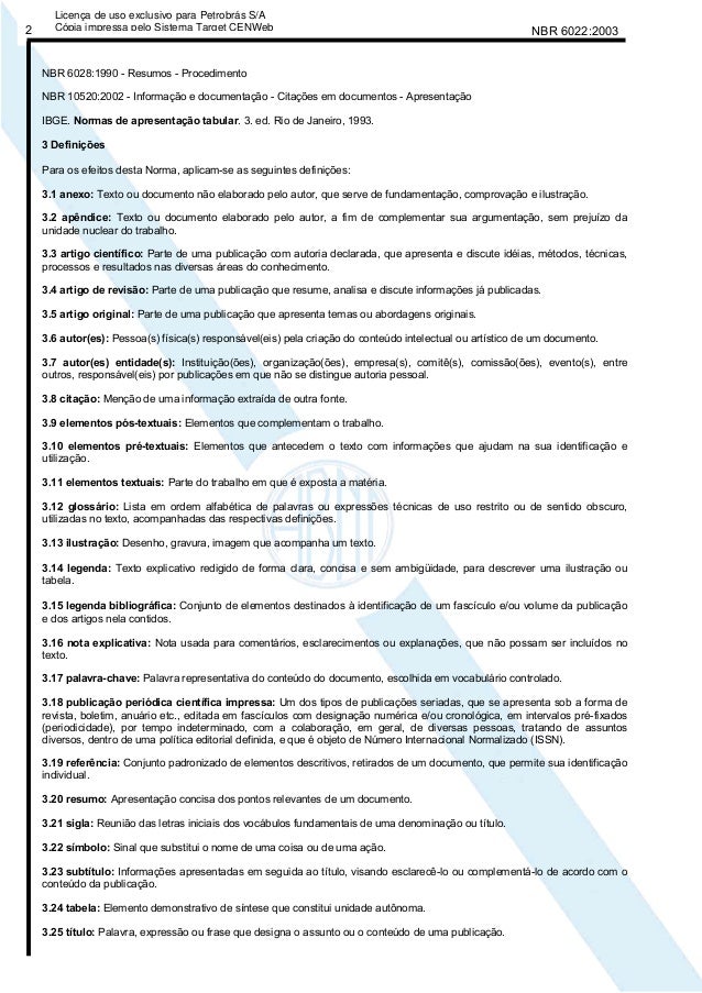 Normas artigo cientifico