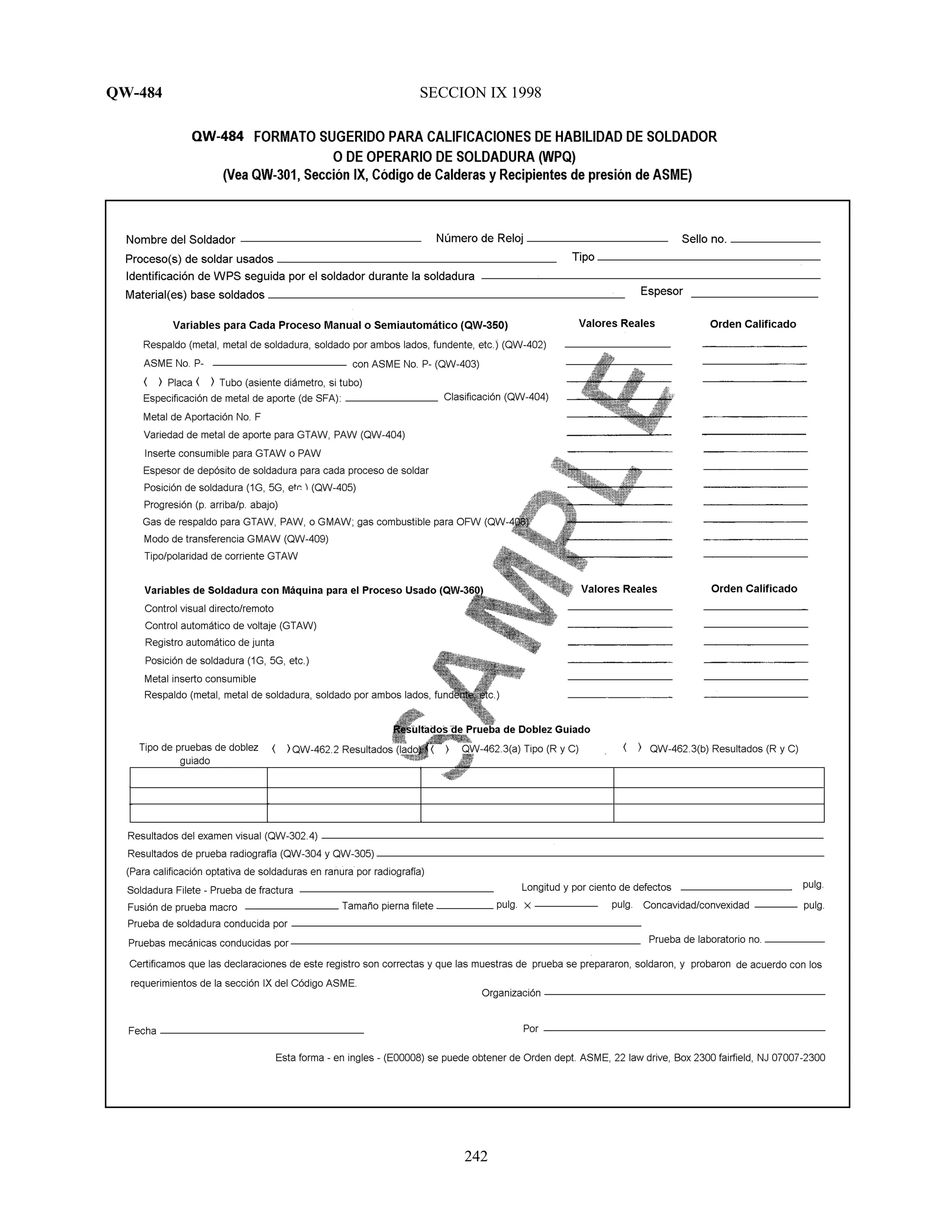 QW-484 SECCION IX 1998
242
 