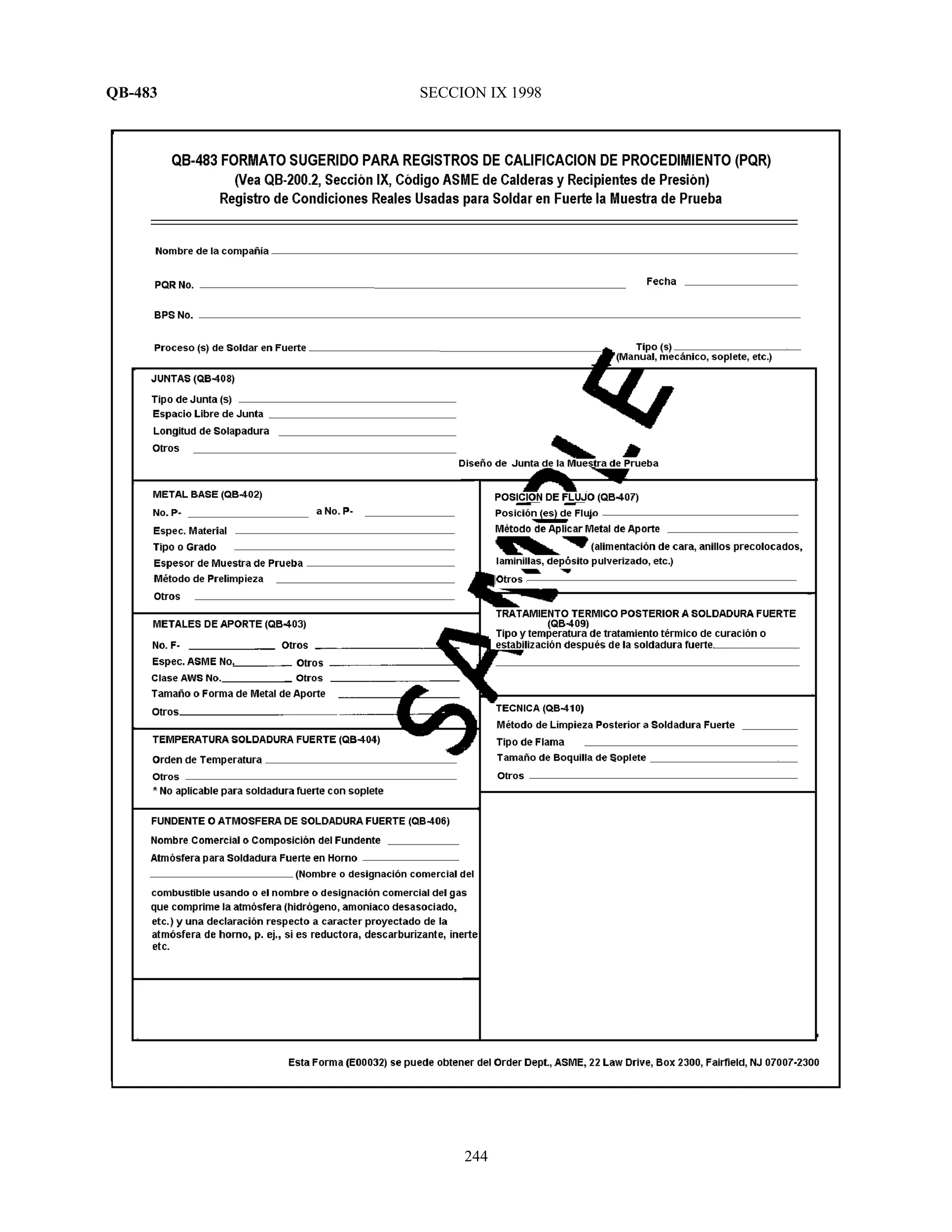 QB-483 SECCION IX 1998
244
 