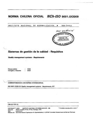 Norma chilena 9001