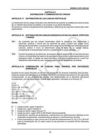 Norma e.020 cargas | PDF