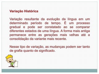 Norma e variação linguística