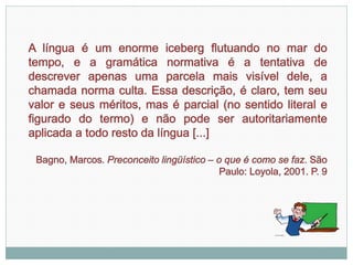 Norma e variação linguística