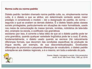 Norma e variação linguística