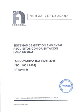 Norma iso 14001 2004