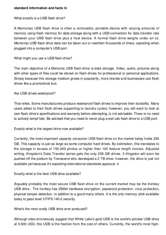 Common Information and facts, about USB flash drive