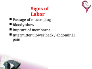 Show In Labor Normal and Abnormal Labor in females.pptx