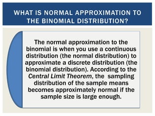 Normal Approximation to Binomial Distribution.pptx