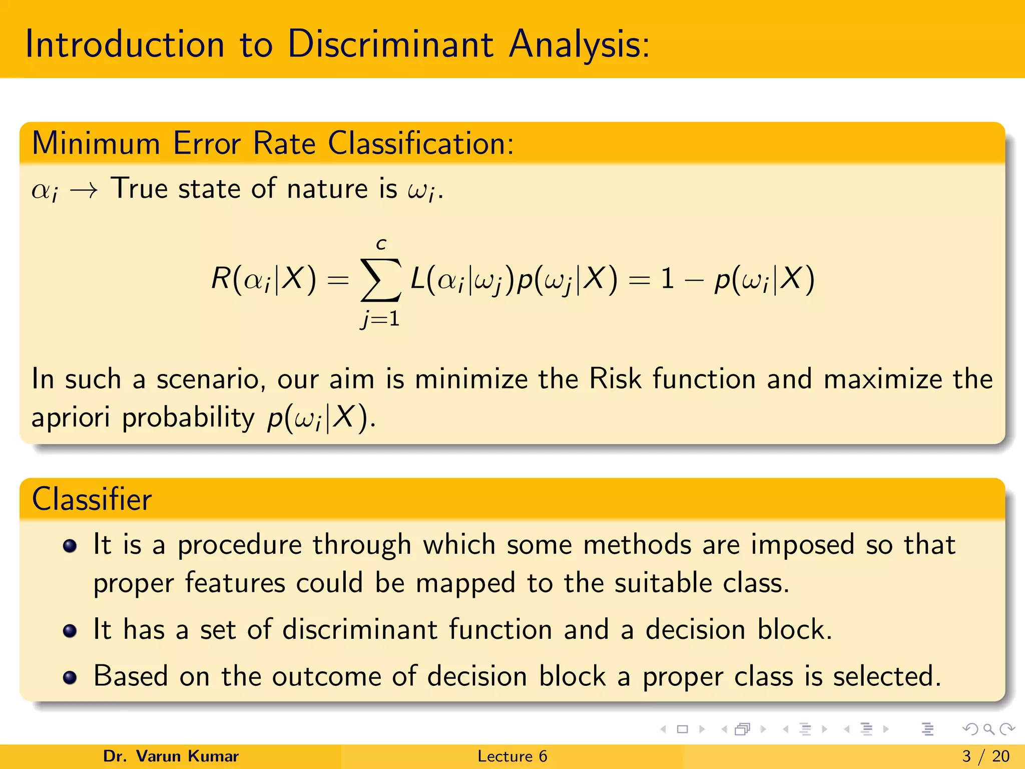 Normal density and discreminant analysis | PDF