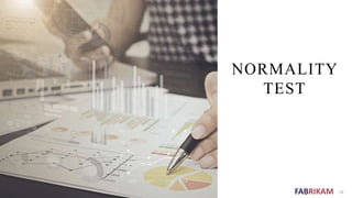 FABRIKAM
NORMALITY
TEST
14
 