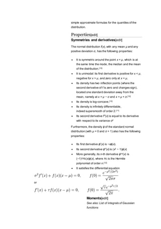Normal distribution | DOCX