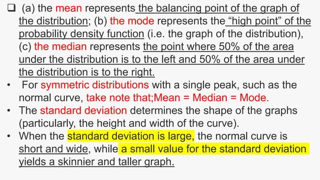 Statistics and Probability- NORMAL DISTRIBUTION.pptx | Geography | Science