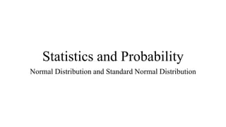 Normal Pdf Statistics Normal Distribution and Standard Normal Distribution.pdf