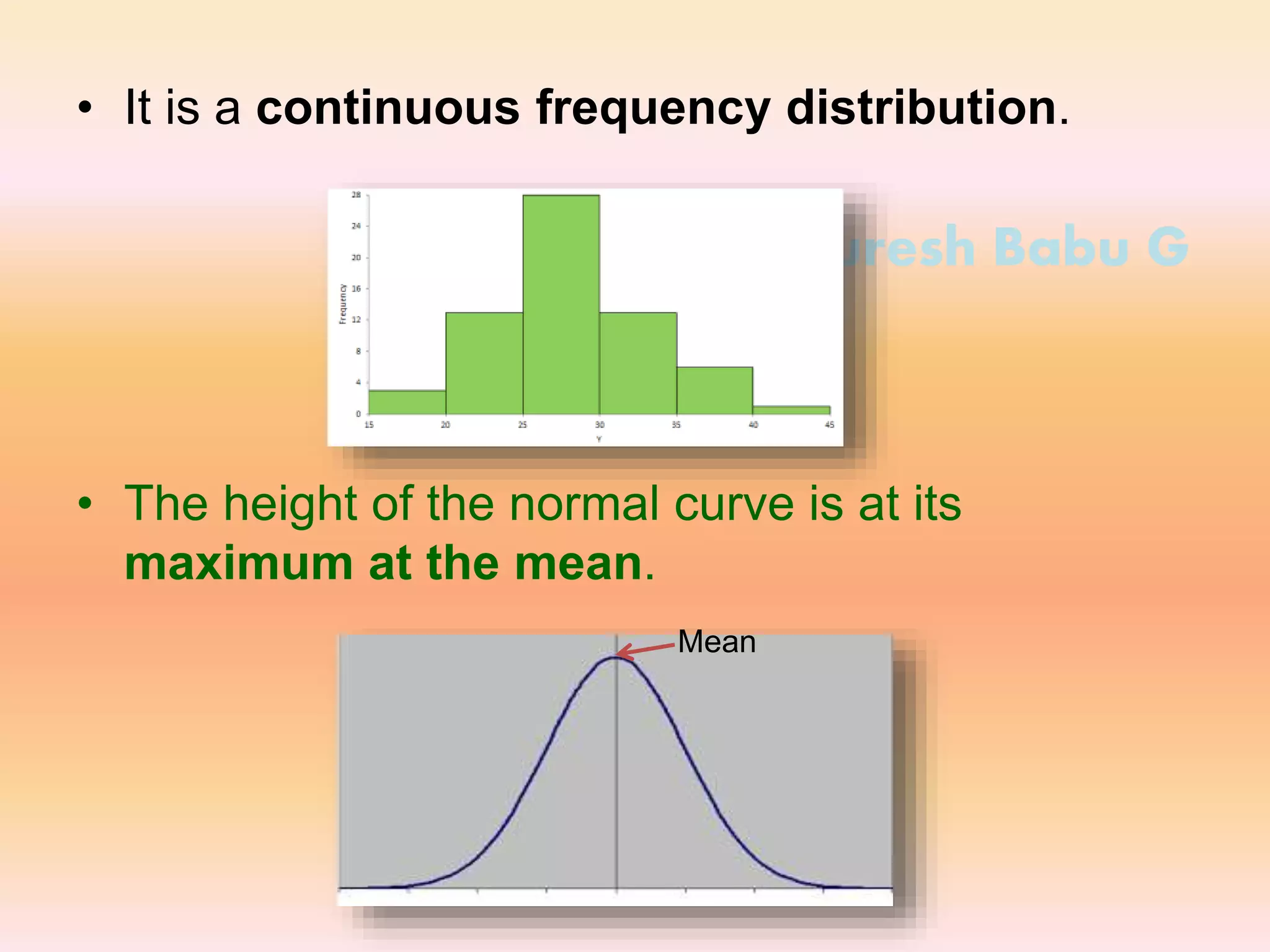 Normal Distribution, Skewness and kurtosis | PPTX