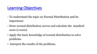 Normal Distribution Slides 1 Pptx