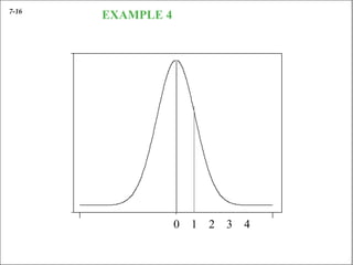7-16                         r
                                 EXAMPLE 4
                                 a   l   i   t r   b   u   i o   n   :   µ   =   0   ,   σ2   =   1




               0   . 4




               0   . 3
                                                                                         Z=1.04

               0   . 2
       f ( x




               0   . 1




                   . 0
                                                                             15%
                         -



                                                                 0       1       2       3        4
 
