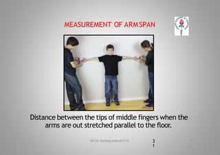 Arms Length Distance Visual Normal growth,assessment ,charts | PPTX