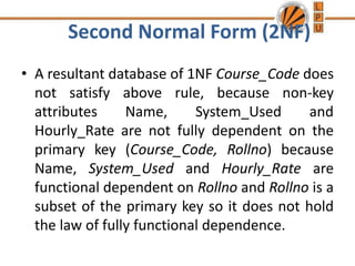 Normalisation | PPTX