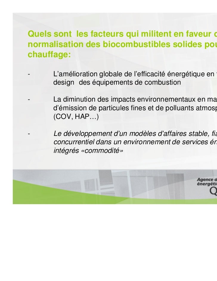 Normalisation des combustibles n laflamme aee