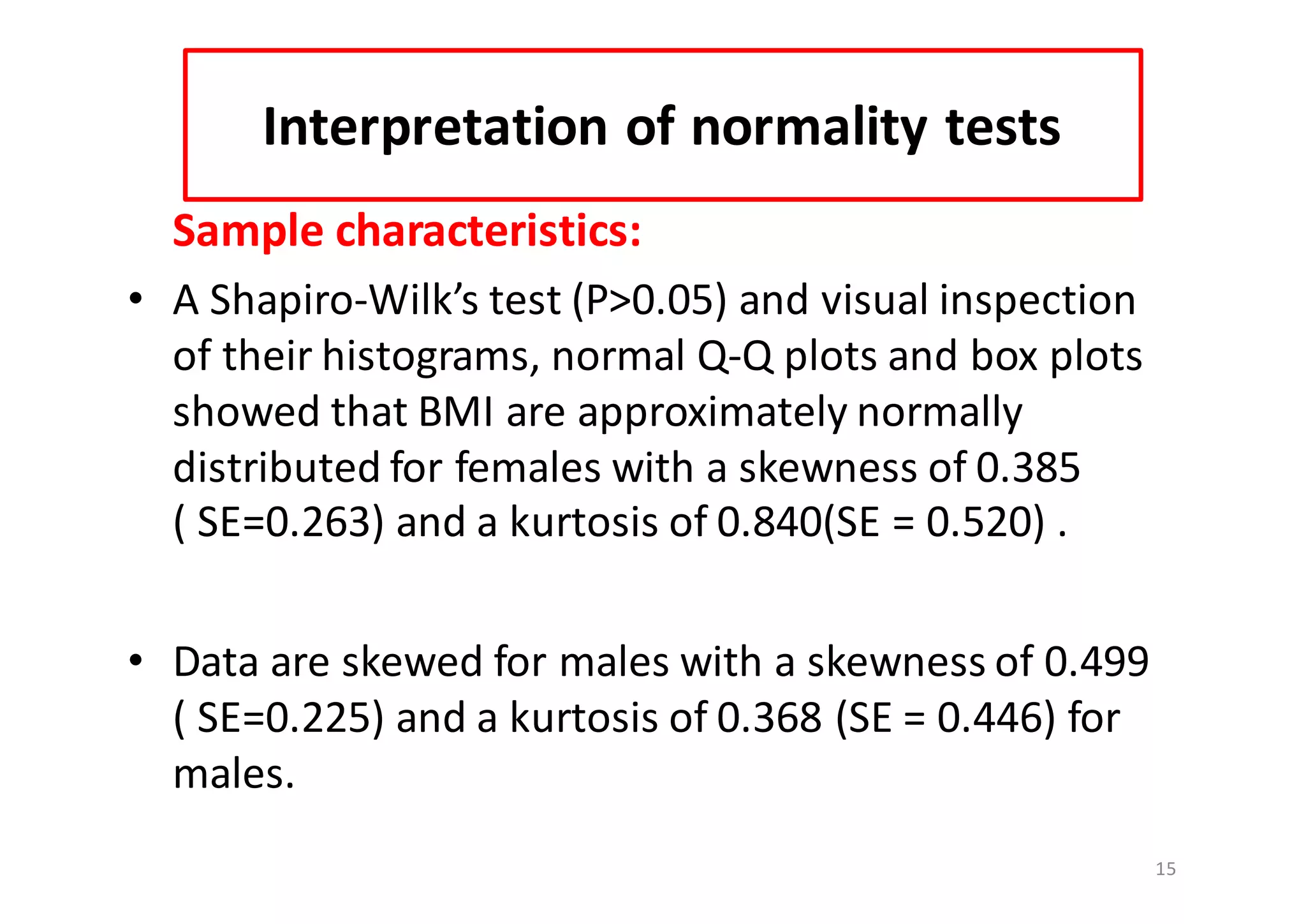 Normality tests | PDF