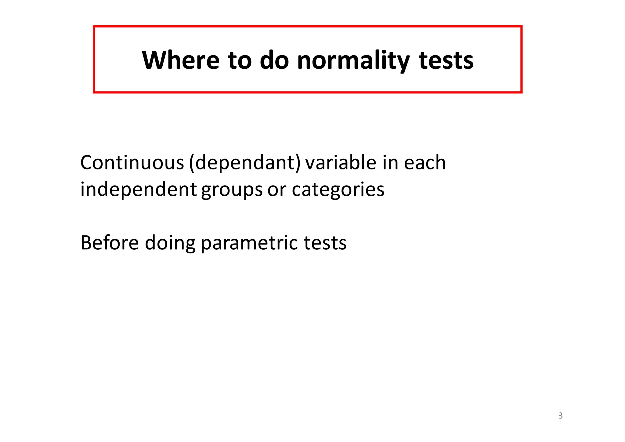 Normality tests | PDF