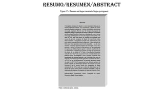 RESUMO/RESUMEN/ABSTRACT
 