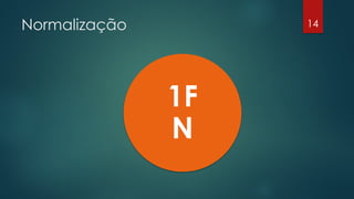 Normalização 14
1F
N
 