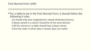 normalization In data base lecture no sixth | PPTX