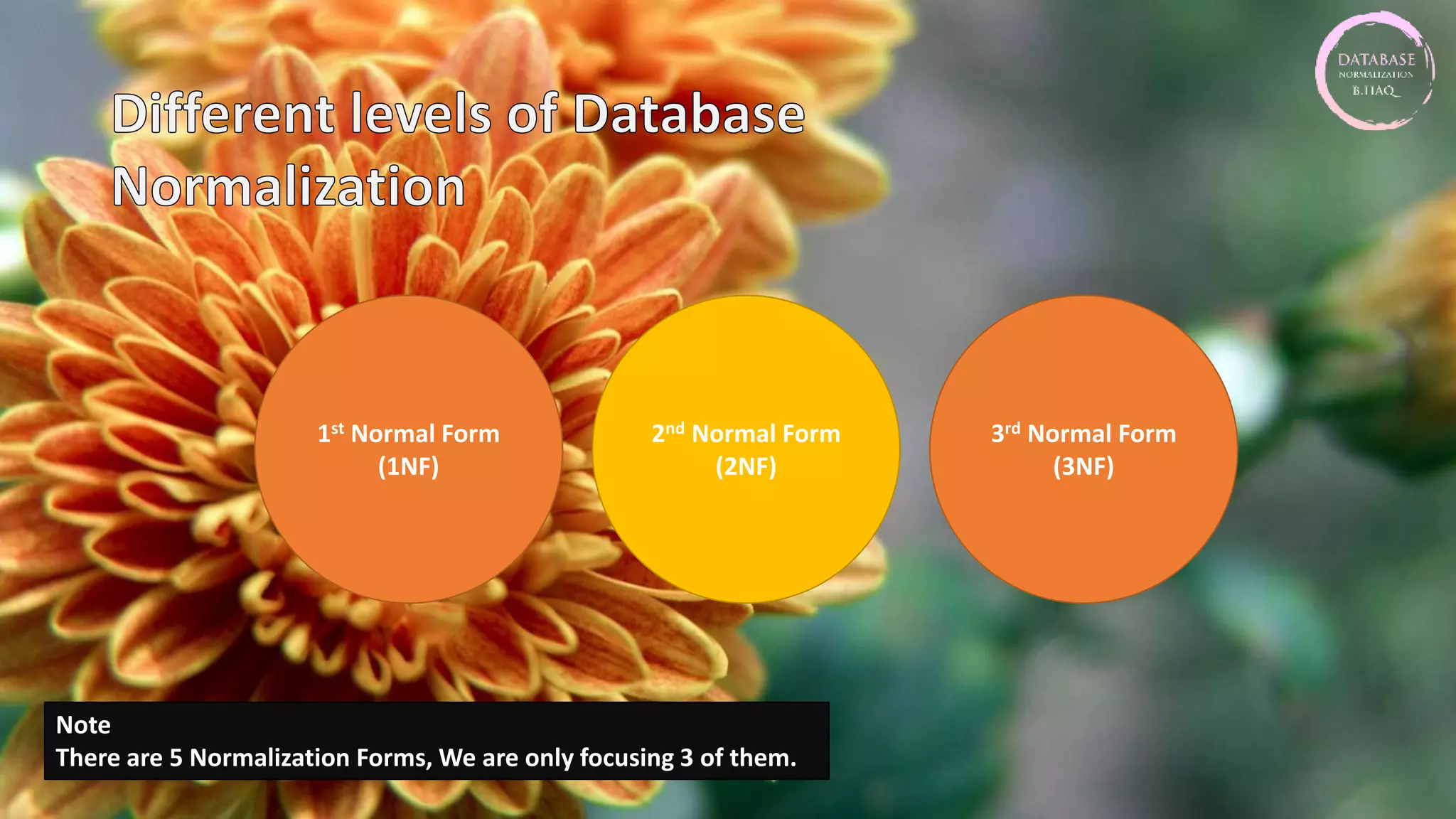 Normalization in a Database | PPTX